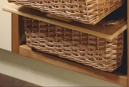 Wicker Baskets with Beech Runner 300MM - Metior