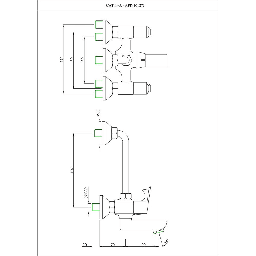 Aspire Wall Mixer - Metior