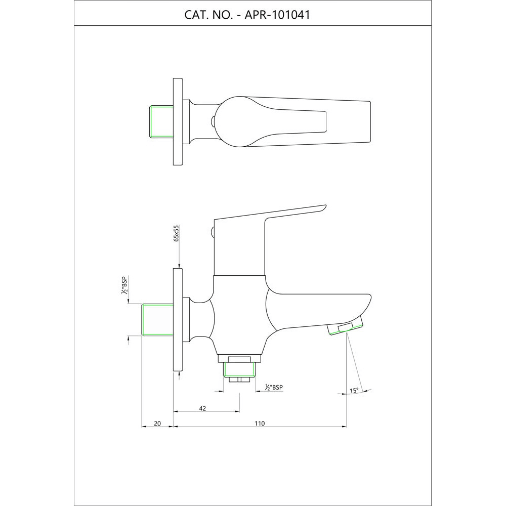 Aspire 2-Way Bib Cock - Metior