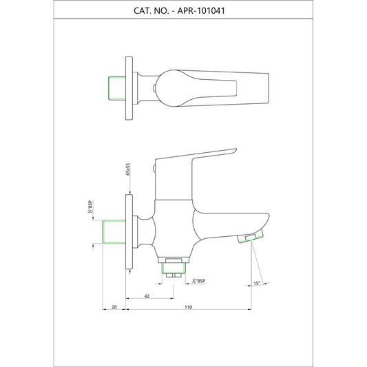 Aspire 2-Way Bib Cock - Metior