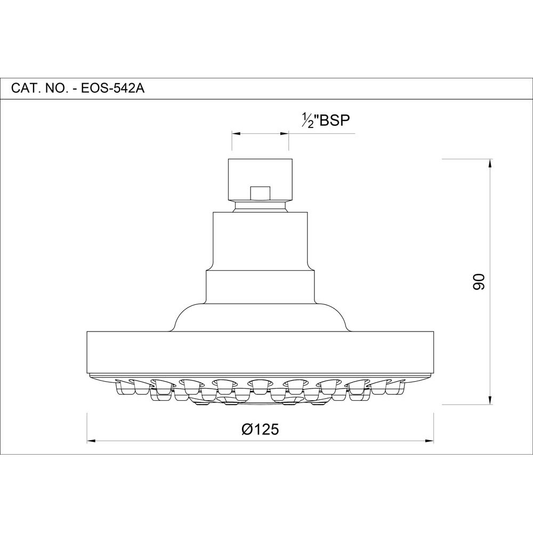 Overhead Shower 125mm - Metior